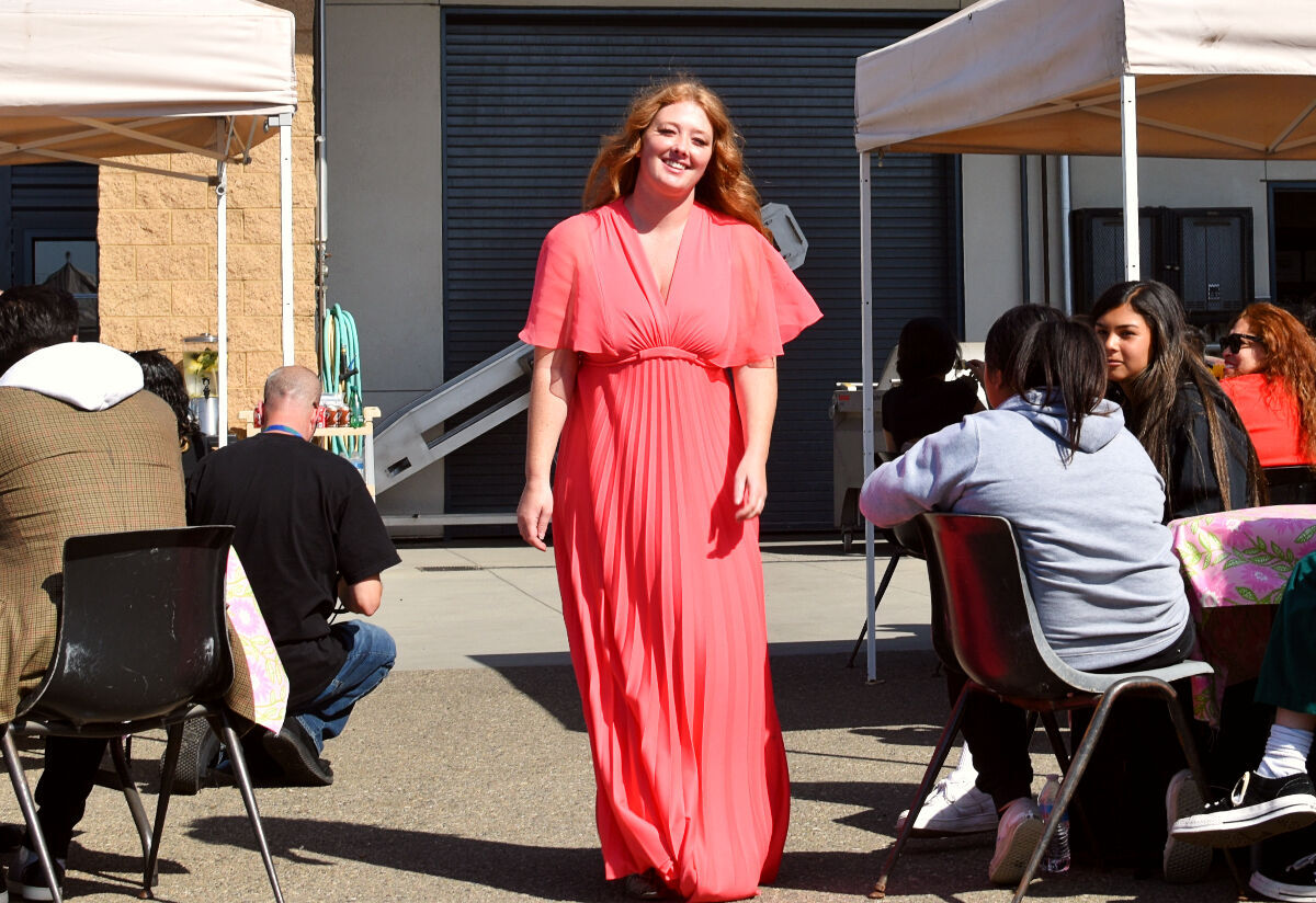 An up-cycled fashion show took place by the fashion and design class at Allan Hancock College.